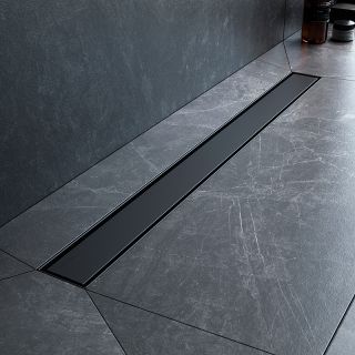 Душевой лоток AM.PM MasterFlow 80 W01SC-U11-080-04BM с Черной матовой решеткой / под плитку Tile